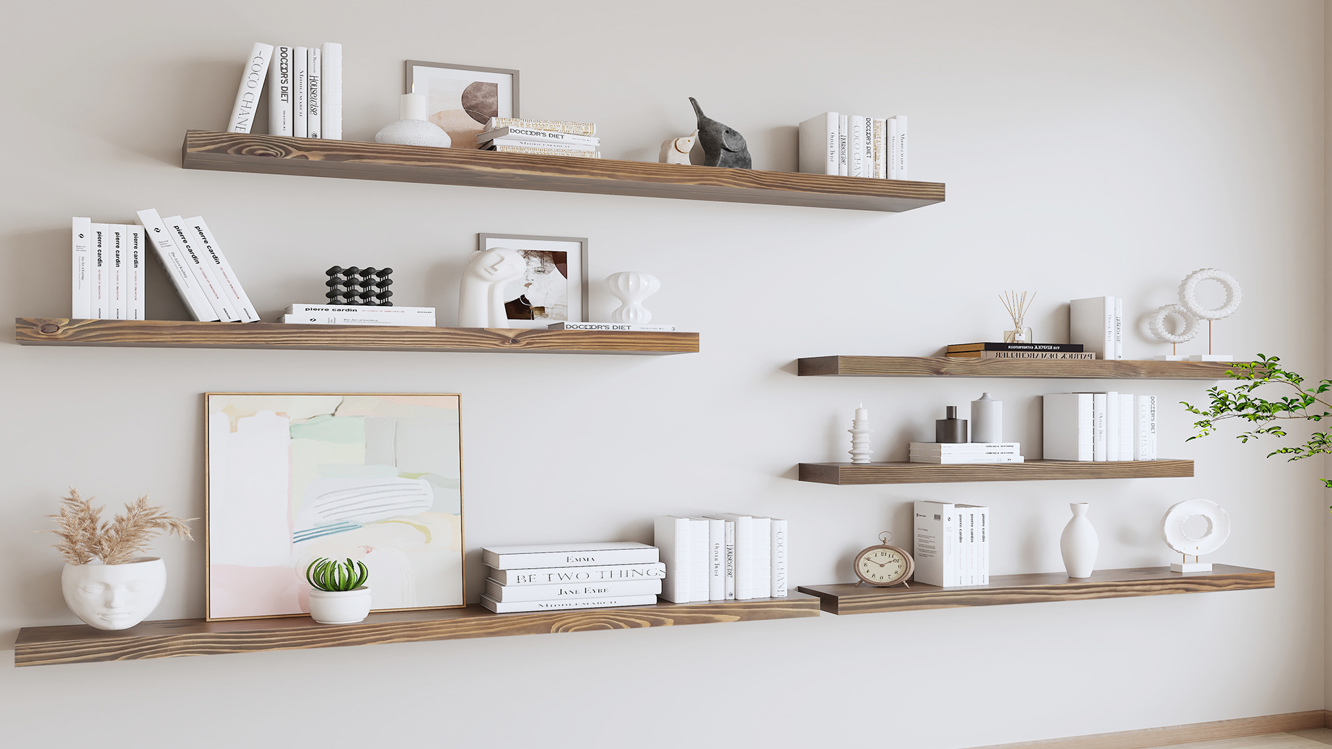 Amazon.com: XWNE 72 Inch Floating Shelves Set of 2,8-in Deep High